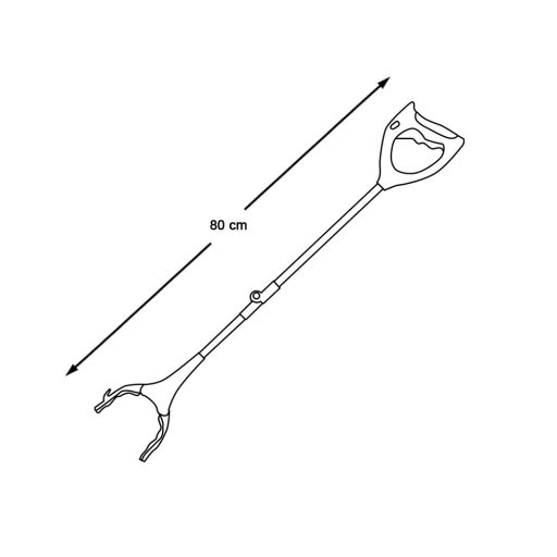 Penseta pentru gunoi cu magnet si lumina LED