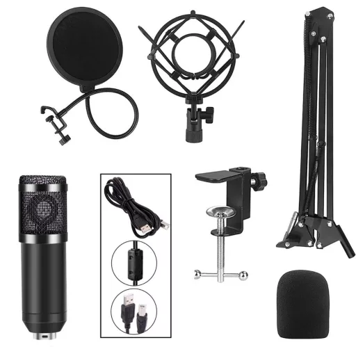 Microfon studio de birou, cu conector USB