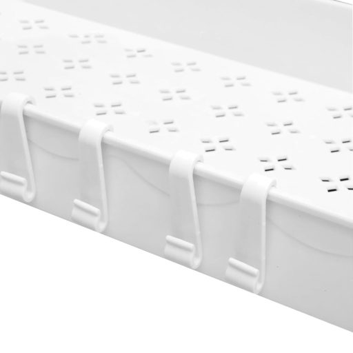 Suport de organizare pe 2 niveluri, sub chiuveta, 2 buc, alb