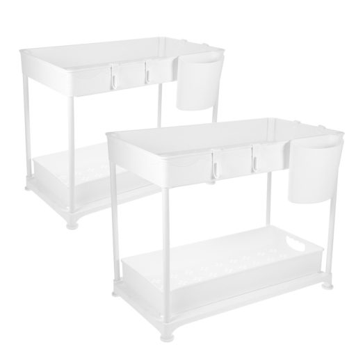 Suport de organizare pe 2 niveluri, sub chiuveta, 2 buc- in mai multe culori