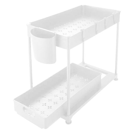 Suport de organizare pe 2 niveluri, sub chiuveta, 2 buc- in mai multe culori