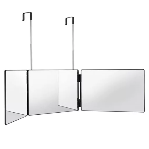 Oglinda cu 3 panouri, cu suspensie telescopica