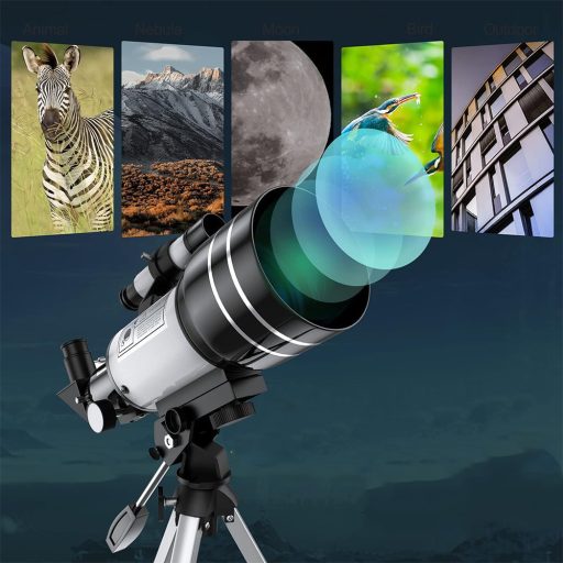 Telescop astronomic hobby cu suport si adaptor pentru telefon