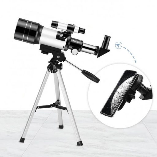 Telescop astronomic hobby cu suport si adaptor pentru telefon