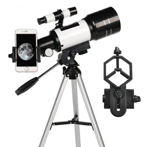 Telescop astronomic hobby cu suport si adaptor pentru telefon
