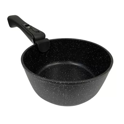 Set oale si tigaie antiderapante, 9 piese, cu maner detasabil