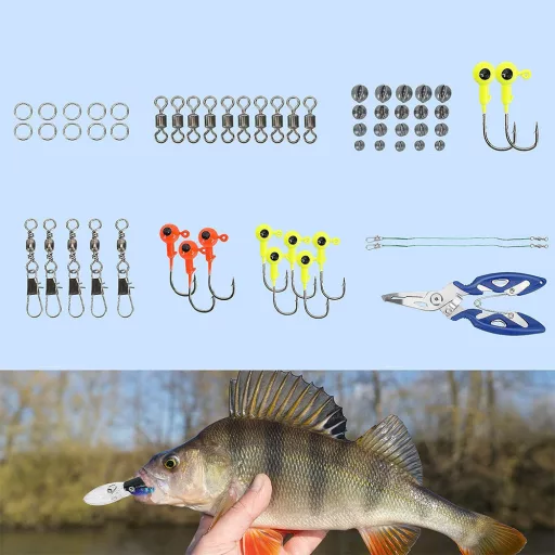 Set de momeala si carlige pentru pescuit