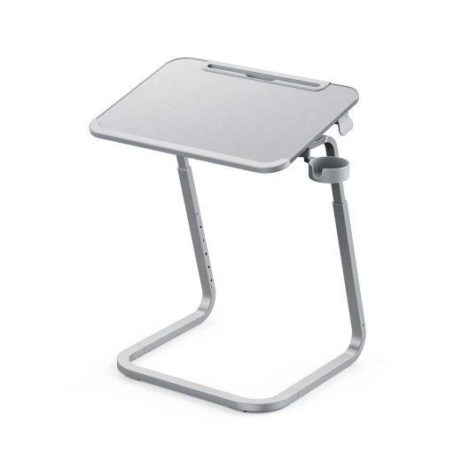 Masuta reglabila mic dejun cu suport tableta, gri