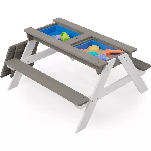 Masa picnic pentru copii 3 in 1 cu umbrela de soare