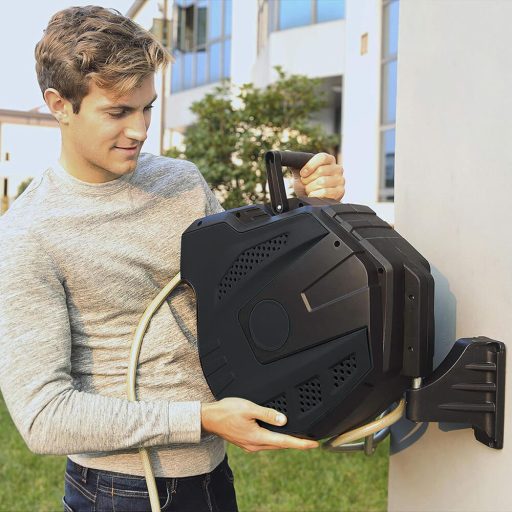 Set stropitoare de gradina cu tambur de furtun, 30 m