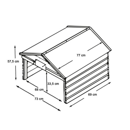 Depozit de gradina pentru robot de tuns iarba