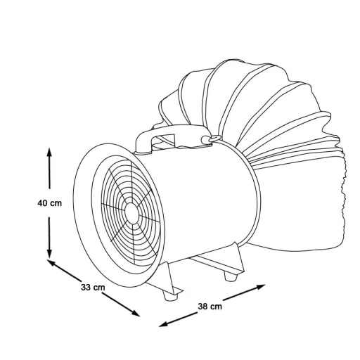 Ventilator extractor portabil