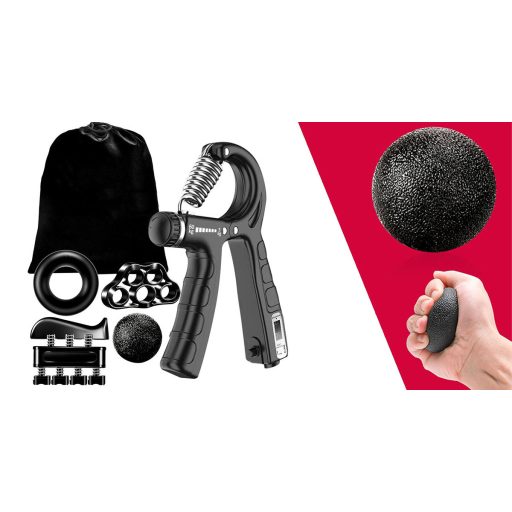 Set flexor pentru antrenarea mainilor din 5 piese, cu contor