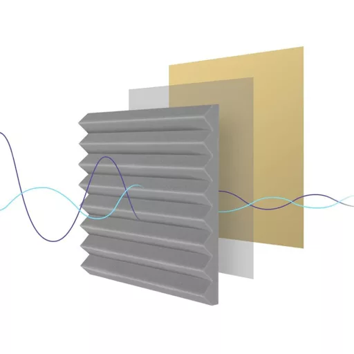 12 panouri de perete autoadezive, antifonice, din spuma