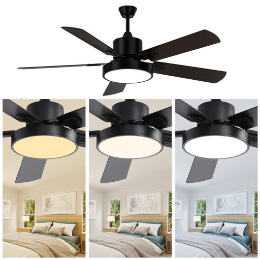 Ventilator de tavan cu iluminare si telecomanda