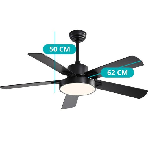 Ventilator de tavan cu iluminare si telecomanda