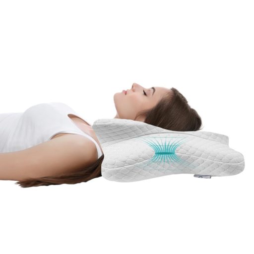 Perna pentru gat din spuma cu memorie, design ortopedic