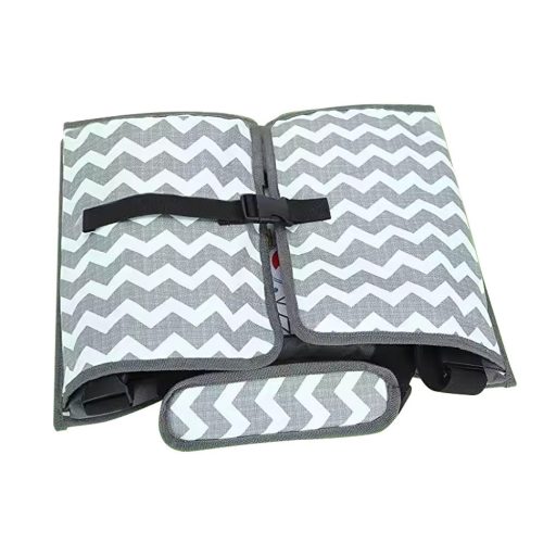 Masa portabila de copii, cu buzunare, pentru masina, gri