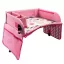 Masa portabila de copii, cu buzunare, pentru masina, pink