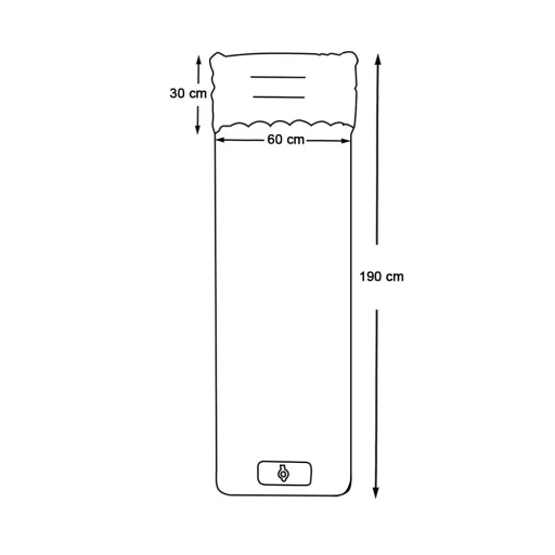 Saltea single pentru drumetii, gri