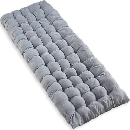 Pat camping pliabil cu tetiera reglabila, cu saltea in 2 culori