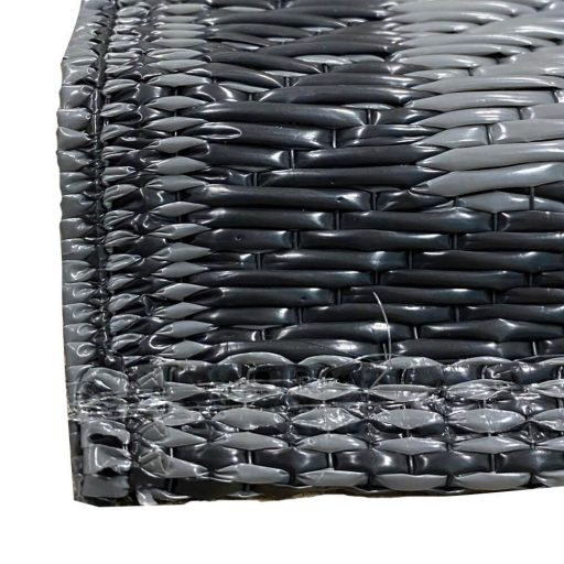 Covor de exterior, cu doua fete, 180x120 cm, gri