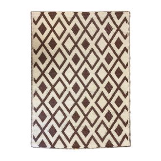 Covor de exterior, cu doua fete, 180x120 cm, maro