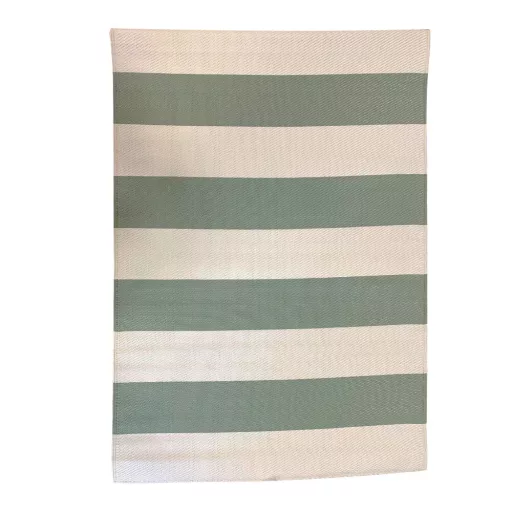 Covor de exterior, cu doua fete, 180x120 cm, verde-bej