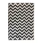 Covor de exterior, cu doua fete, 180x120 cm, alb-negru