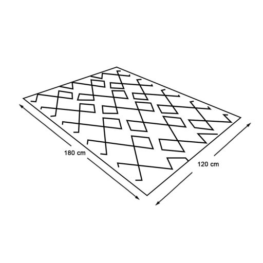 Covor de exterior, cu doua fete, 180x120 cm - in mai multe culori