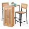 Set de dining elevat cu 3 piese și spațiu de depozitare
