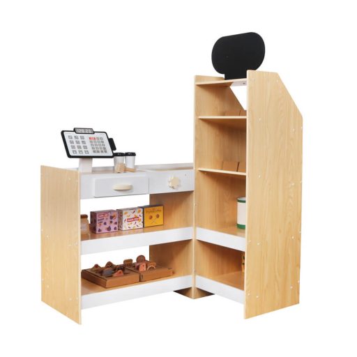 Supermarket de jucarie din lemn cu accesorii