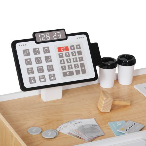 Supermarket de jucarie din lemn cu accesorii