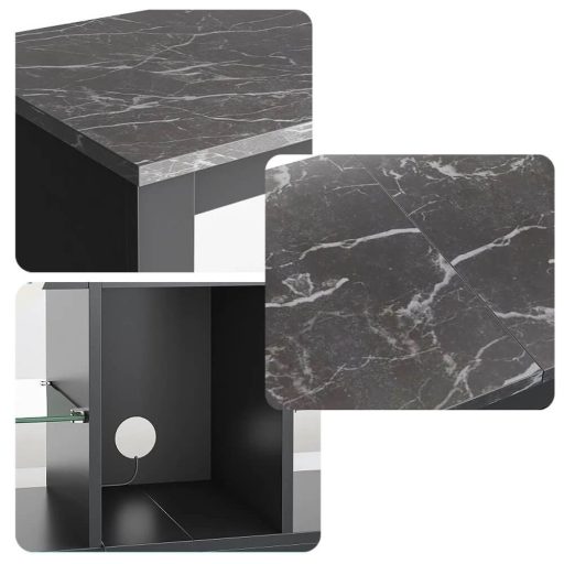 Suport TV cu Iluminare Decorativă LED