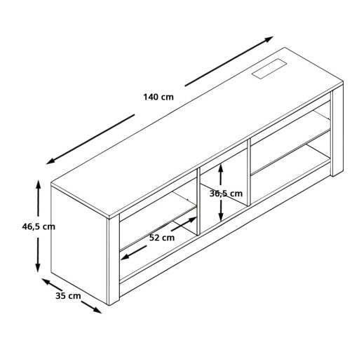 Suport TV cu Iluminare Decorativă LED