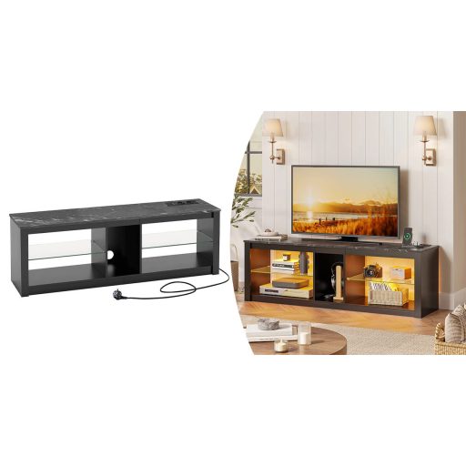 Suport TV cu Iluminare Decorativă LED