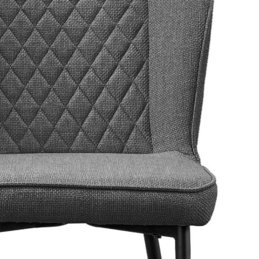 Scaun de bucatarie Leo, 2 buc, gri