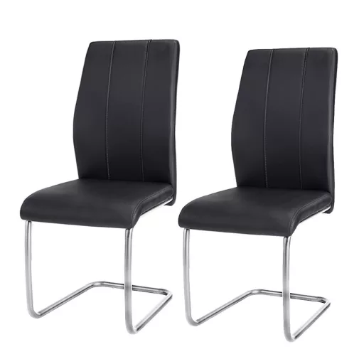 Set de scaune Jana, 2 buc, negru