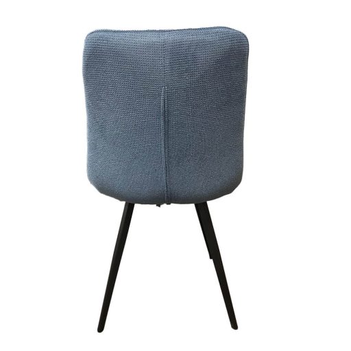 Scaun de bucatarie Zoe, 2 buc, albastru otel