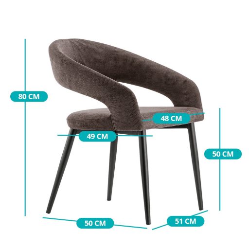 Set de 2 scaune Luna, in mai multe culori