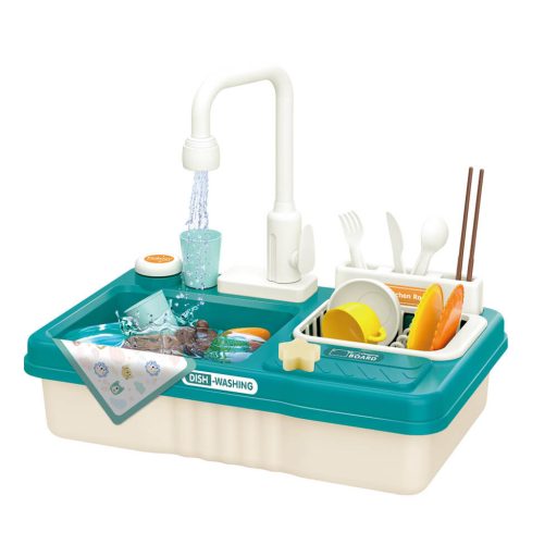 Chiuveta de jucarie, 23 piese, turcoaz