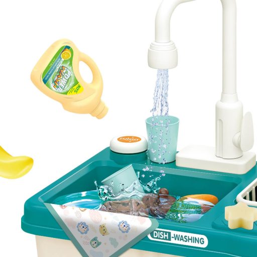 Chiuveta de jucarie, 23 piese, turcoaz