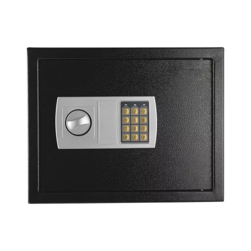 Seif digital, dimensiune mare, negru