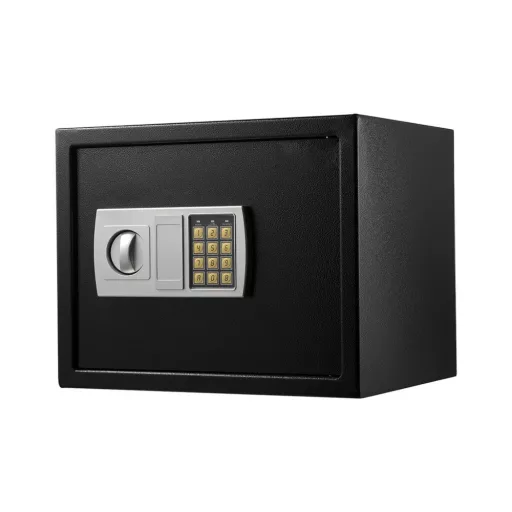 Seif digital, dimensiune mare, negru