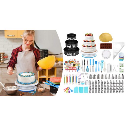 Set pentru copt si decorat torturi, 379 piese