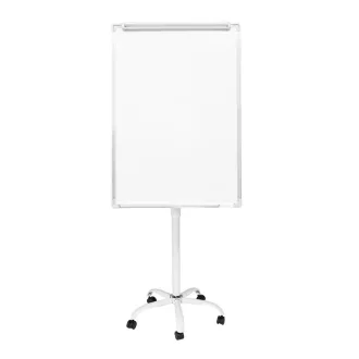 Tabla flipchart magnetica, pe roti, din plastic, 70x100 cm