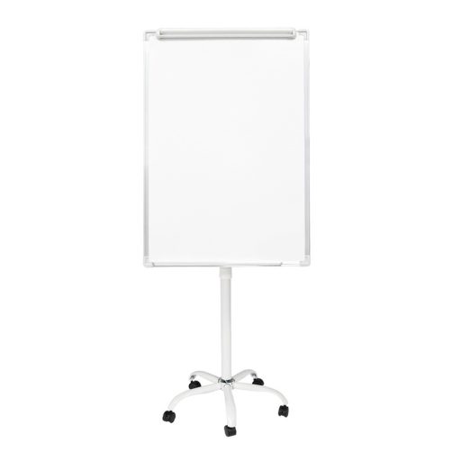 Tabla flipchart magnetica, pe roti, din plastic, 70x100 cm