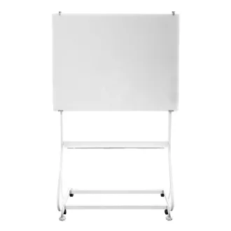 Tabla flipchart magnetica, pe roti, din sticla, 120x90 cm
