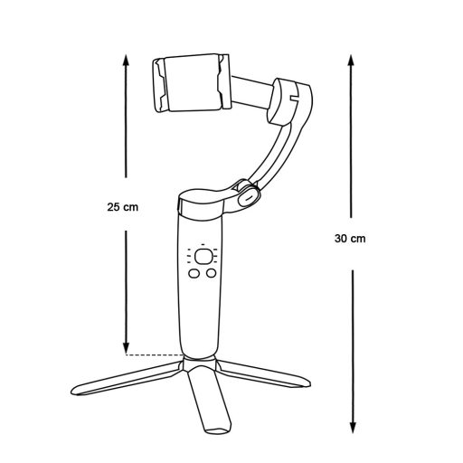 Stabilizator Gimbal de camera pentru smartphone
