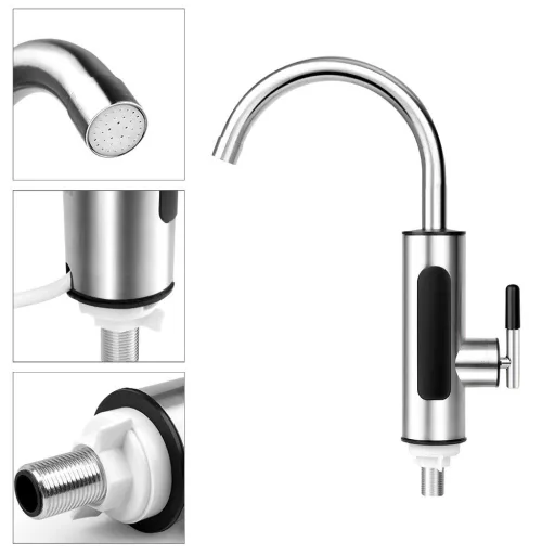 Robinet electric cu incalzire apa, racord inferior